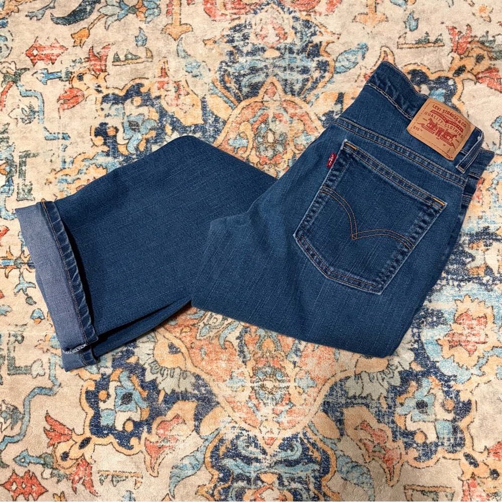 Women’s Levi’s 515 Boot Cut, Lower Rise, Size 8 Misses Short, Dark Wash